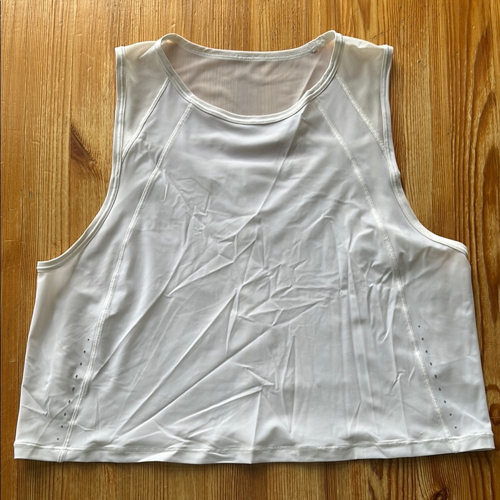Lululemon White Sculpt Tank